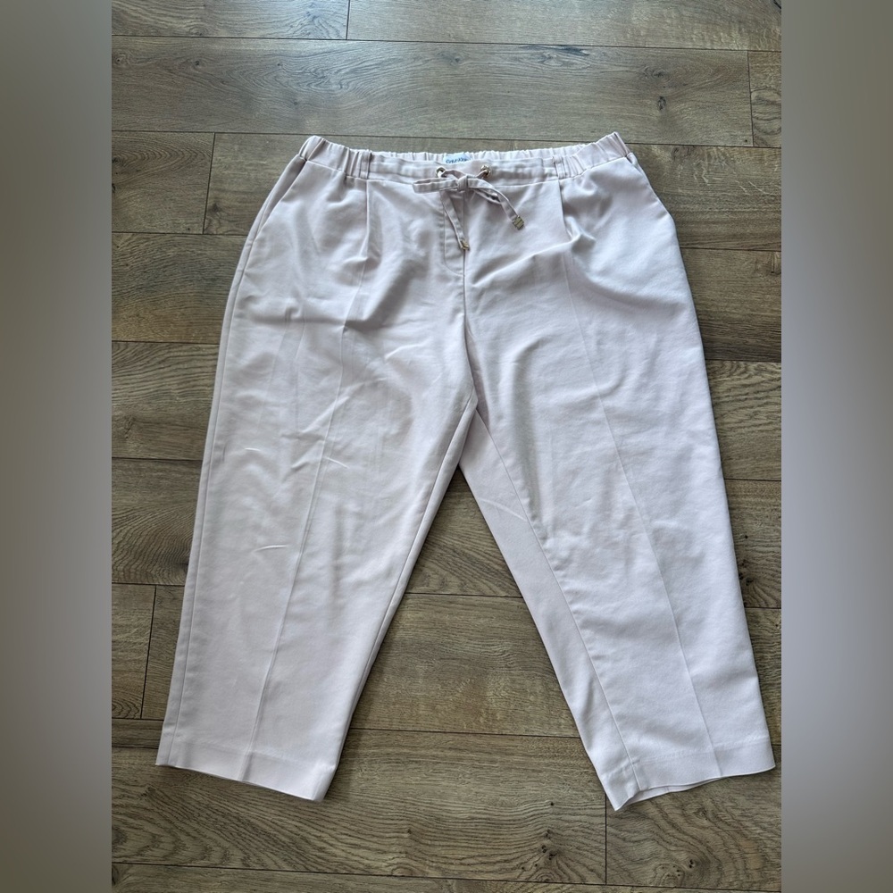 Calvin Klein Women’s Light Pink Elastic Waist Capris - XL